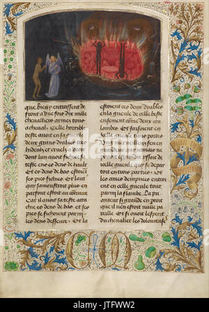 Simon Marmion (1450) 1489 Actif, la bête l'Achéron Banque D'Images