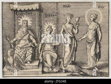 Place Wenceslas Hollar Les dieux grecs. Jupiter Banque D'Images