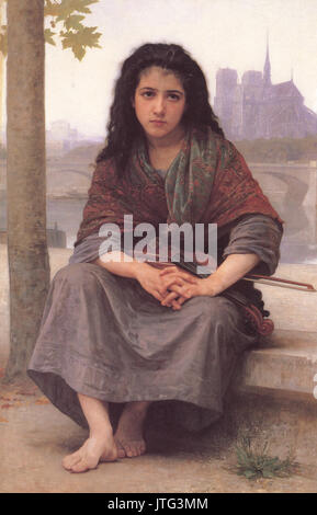 William Adolphe Bouguereau (1825 1905) La Bohème (1890) Banque D'Images