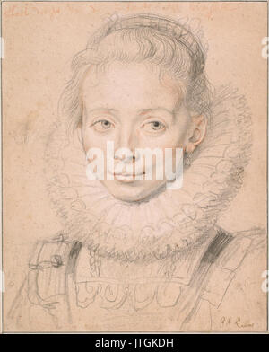 Peter Paul Rubens Rubens's fille Clara Serena (ainsi nommée dame d'honneur de l'Infante Isabelle) c. 1623 Banque D'Images