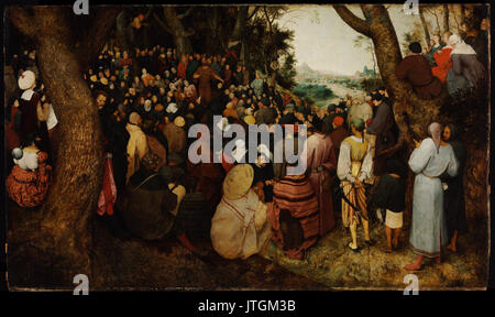 Pieter Bruegel l'ancien Le Sermon de Saint Jean le Baptiste Banque D'Images