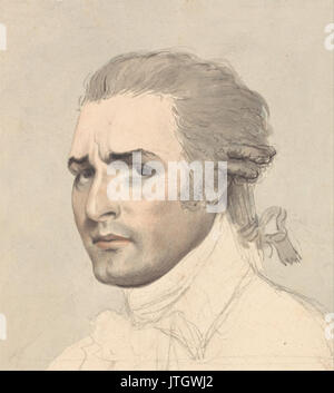 Thomas ROWLANDSON Étude Portrait de John Philip Kemble Banque D'Images