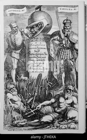 Saxoniae Inferioris (Merian) 001 Banque D'Images