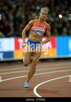 Londres, Royaume-Uni. 8 Août, 2017. Dafne Schippers 200 Mètres Championnats du monde d'athlétisme 2017 Stam de Londres, Londres, Angleterre 08 août 2017 Allstar Crédit : photo library/Alamy Live News Crédit : Allstar Photo Library/Alamy Live News Banque D'Images