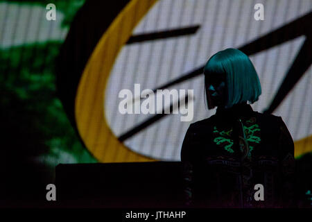 Philadelphia, PA. 8 août, 2017. Roger Waters effectue à Philadelphie, PA sur sa tournée us +eux. kelleher Crédit photographique : kelleher photography/Alamy live news crédit : kelleher photography/Alamy live news Banque D'Images