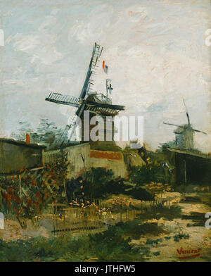 Vincent van Gogh éoliennes sur Montmartre Banque D'Images