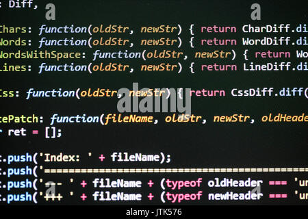 Développeur logiciel code de programmation Banque D'Images