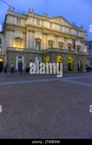 L'Italie, Lombardie, Milan, Teatro alla Scala Banque D'Images