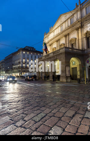 L'Italie, Lombardie, Milan, Teatro alla Scala Banque D'Images