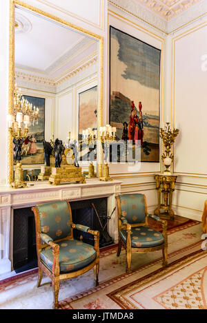 BRUXELLES, BELGIQUE - 13 août 2014 : Palais Royal de Bruxelles, Bruxelles, Palais du Roi et Reine des Belges. Banque D'Images