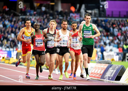 Michael McKillop en compétition dans le T37 1500m qu'il a remporté dans le World Para Athletics Championships 2017 London Stadium Banque D'Images