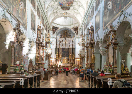 Inneraum Schwanenburg der im sonde Saint Pierre, Salzburg, Österreich | répétition à l'église de Saint Pierre, Salzbourg, Autriche Banque D'Images