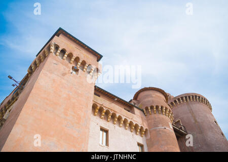 Extérieur de la Santa Severa castle en italie Banque D'Images