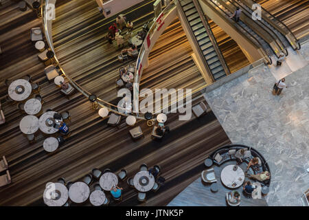 Hall et mezzanine de l'hôtel Marriott Marquis, Atlanta, Géorgie Banque D'Images