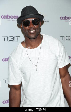 Ariza des Game Awards (AEGA) Celebrity Charity Basketball Game, à William Howard Taft Charter High School dans le quartier de Woodland Hills Los Angeles, Californie. En vedette : Terrell Owens Où : Los Angeles, California, United States Quand : 08 Jul 2017 Guillermo/WENN.com Proano Banque D'Images