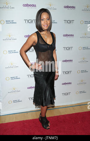 Ariza des Game Awards (AEGA) Celebrity Charity Basketball Game, à William Howard Taft Charter High School dans le quartier de Woodland Hills Los Angeles, Californie. En vedette : Vaja Où : Los Angeles, California, United States Quand : 08 Jul 2017 Guillermo/WENN.com Proano Banque D'Images