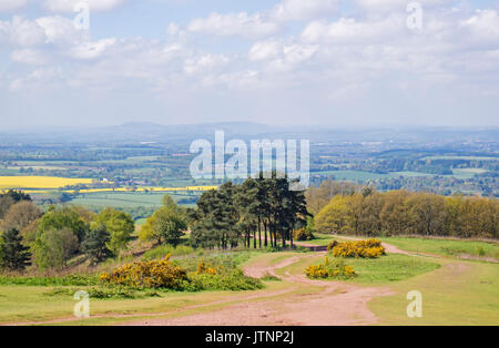 Le Clent Hills, Worcestershire, Angleterre, RU Banque D'Images