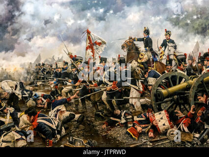 Bataille de San Marcial, auxquels l'armée espagnole quatre à la tête de la général Manuel Alberto Freire et le français du Maréchal Nicolas Jean de Di Banque D'Images