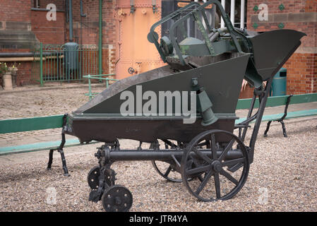 Ruston bucyrus 52b-type pelle à vapeur à la station de pompage de l'abbaye est le musée de la science et de la technologie à Leicester Banque D'Images