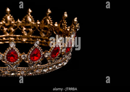 Un lit King ou Queen's Golden Crown Banque D'Images