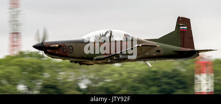 Pilatus PC-9M, la Force aérienne slovène Banque D'Images