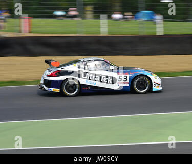 Richard Taffinder, Martin Plowman, Nissan 370Z GT4, British GT Championship, Brands Hatch, août 2017, Kent, Angleterre, Pro/Am, GT3, GT4, les voitures de course, Banque D'Images