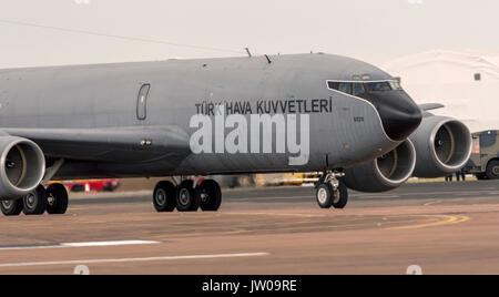 Le Boeing KC-135R de la Force aérienne turque de Stratotanker au Royal International Air Tattoo Banque D'Images