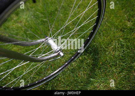 Libre de roue d'un vélo vintage Banque D'Images