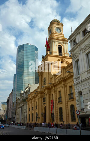 Musée d'histoire nationale du Chili, situé dans la Cour Royale Palace (construit 1808), Plaza de Armas, Santiago, Chili, Amérique du Sud Banque D'Images