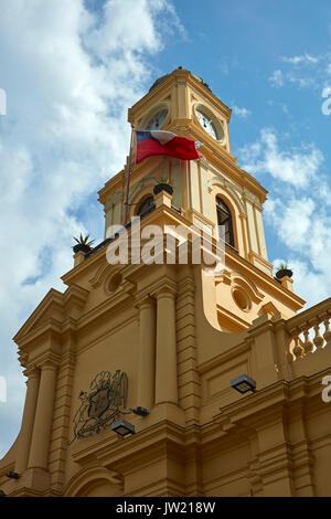 Musée d'histoire nationale du Chili, situé dans la Cour Royale Palace (construit 1808), Plaza de Armas, Santiago, Chili, Amérique du Sud Banque D'Images