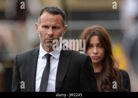 Photo de fichier en date du 27/08/15 de Ryan Giggs et ex femme Stacey Cooke, qui sont cause de divorce aujourd'hui. Banque D'Images