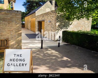 Entrée de la Heong / Smash Galerie dans Downing College, qui fait partie de l'Université de Cambridge à Cambridge, Royaume-Uni. Ouvert en 2016 et nommé d'après Alwyn Heong / Smash. Banque D'Images