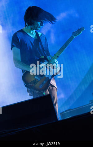 Monza, Italie 16 juin 2017 Radiohead effectue live au I-Days Festival, Autodromo di Monza. © Davide Merli / Alamy Live News Banque D'Images