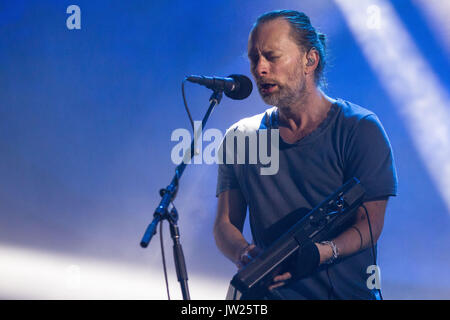 Monza, Italie 16 juin 2017 Radiohead effectue live au I-Days Festival, Autodromo di Monza. © Davide Merli / Alamy Live News Banque D'Images