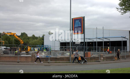 Supermarché Aldi en construction en construction Drumchapel Glasgow UK Banque D'Images