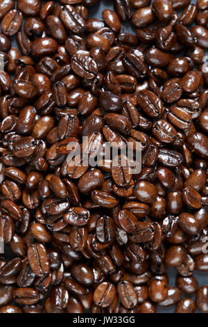 Full Frame of roasted Coffee beans Banque D'Images