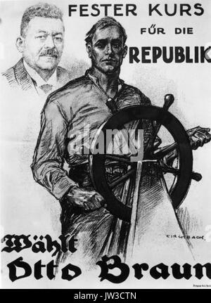 Bundesarchiv Bild 102 01196, Plakat der SPD zur Reichstagswahl Banque D'Images