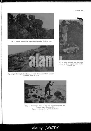 Haddon Rapports de la Cambridge expédition anthropologique à Torres Straits Vol 1 Ethnographie générale p451 Banque D'Images