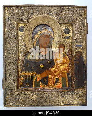Madonna and Child holding Dove, la Russie, l'artiste inconnu, fin des années 1500, annonce, tempera sur panneau de Fogg Art Museum, Harvard University DSC01448 Banque D'Images