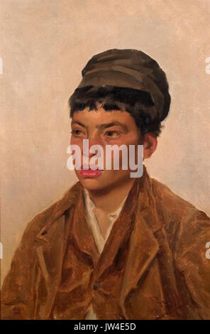 Cap de jove captaire Joan Brull je Vinyoles (1863 1912) Banque D'Images