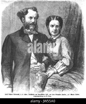 Richard u v Pauline Metternich 1861 (de 38 153 G Roux) Banque D'Images