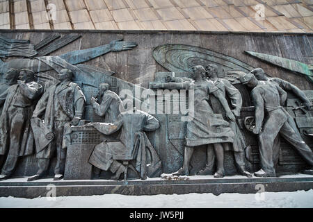 'Stella' monument à Moscou pour l'astronautique et les scientifiques. Banque D'Images