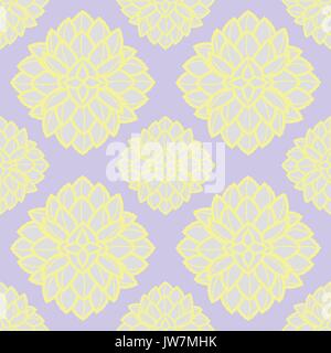 Plantes grasses combinés dans des tons pastel contour jaune sur fond gris clair fleurs fleurs jaunes.. hand drawn seamless pattern style. vector illustration. Illustration de Vecteur