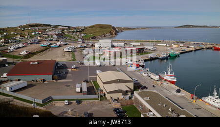 L'Amérique, Canada, Québec, Québec Maritime, Madeleine, Îles, Cap-aux-Meules Cap-aux-Meules, l'île Harbour Banque D'Images