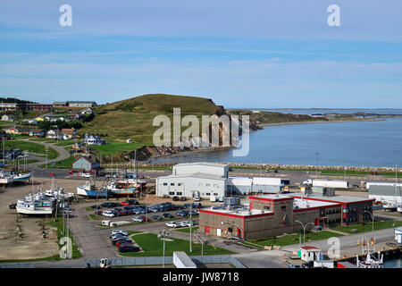 L'Amérique, Canada, Québec, Québec Maritime, Madeleine, Îles, Cap-aux-Meules Cap-aux-Meules, l'île Harbour Banque D'Images