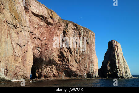 L'Amérique, Canada, Québec, Gaspésie, région de Percé, le Rocher Percé Banque D'Images