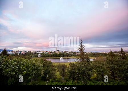 Bail sur le bas de Reykjavik. Reykjavik est la capitale de l'Islande Banque D'Images