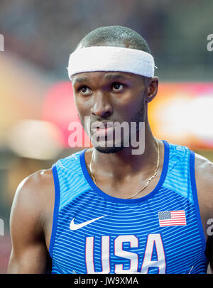 Vous CLAYE de USA au triple saut lors des Championnats mondiaux d'athlétisme 2017 - Jour 7 du Parc olympique, Londres, Angleterre le 10 août 2017 Banque D'Images