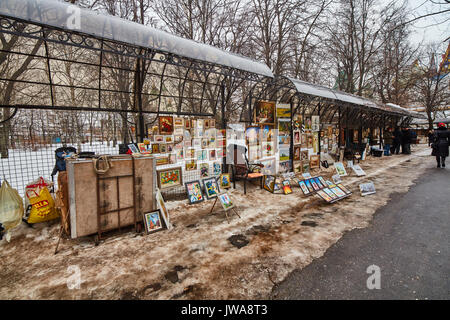 Moscou - 22.04.2017 : le marché au Kremlin, Moscou. Izmailovsky Banque D'Images