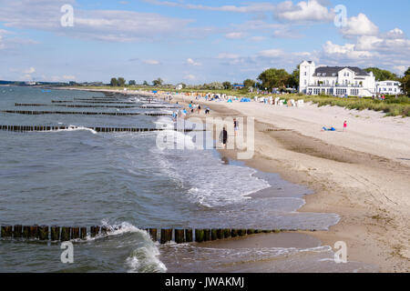 Plage de Heiligendamm,, Mecklenburg-Vorpommern, Allemagne Banque D'Images